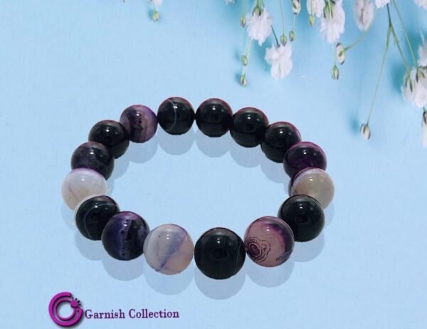 Purple Agate Stone Bracelet