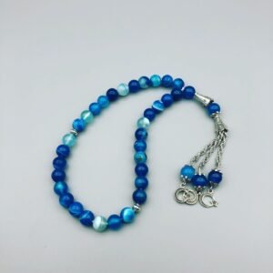 Tasbih Natural Blue Agate Stone