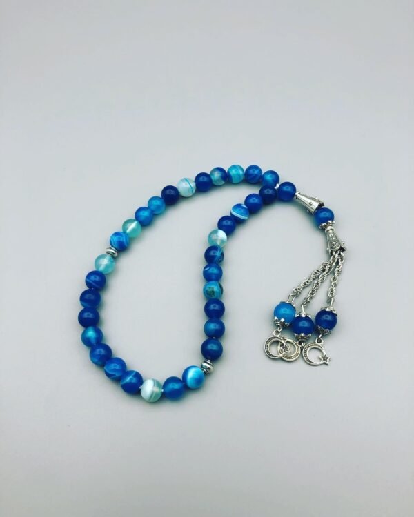 Tasbih Natural Blue Agate Stone