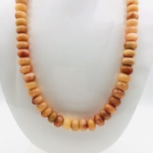 Orange Jade Stone Necklace