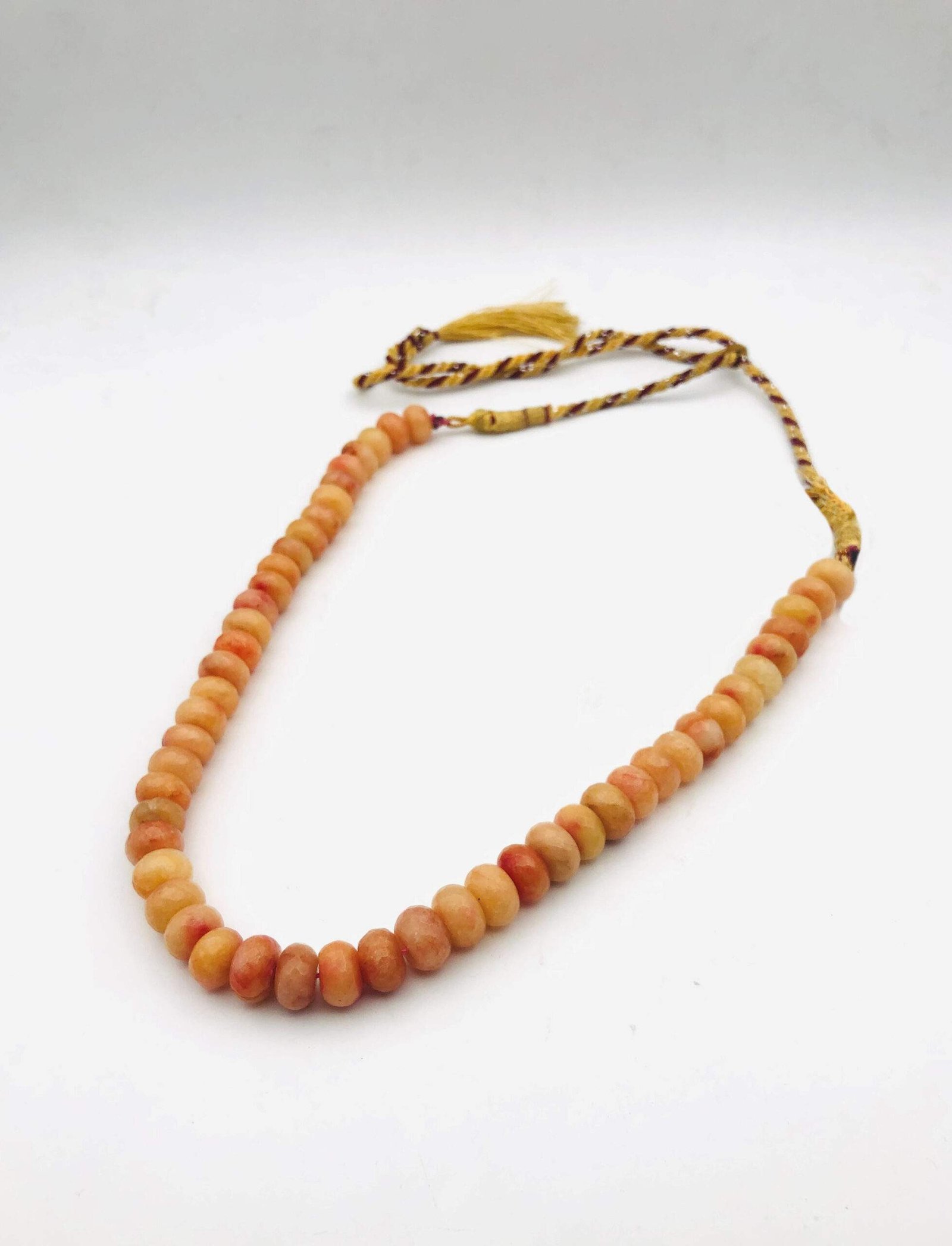 Orange Jade Stone Necklace