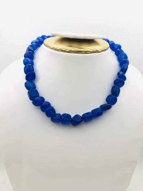 Blue Jade Stone Necklace