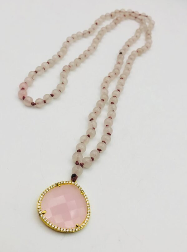 Rose Quartz Beads Necklace