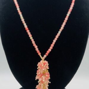 Strawberry Rose Quartz Necklace