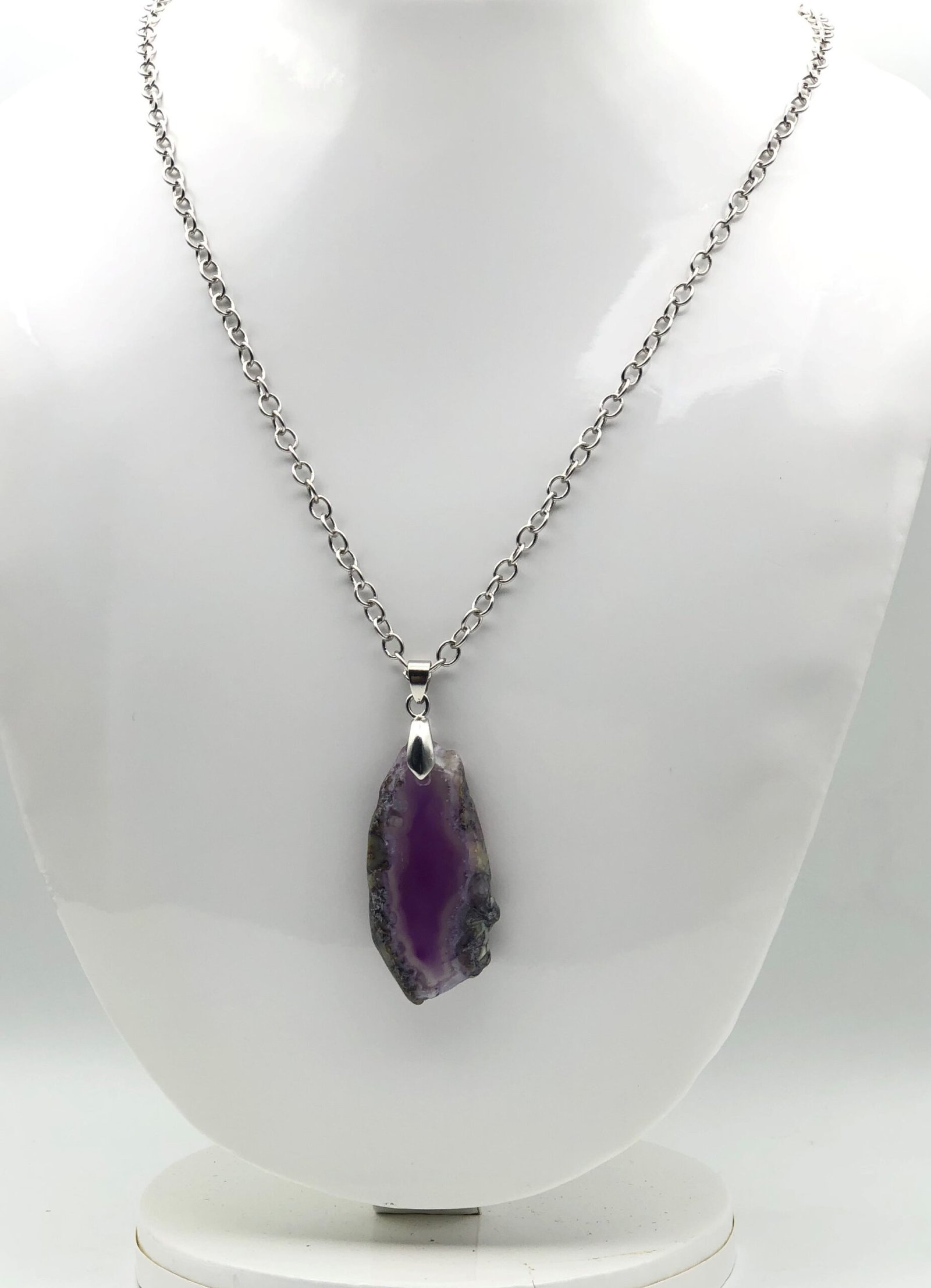 Purple Agate Pendant