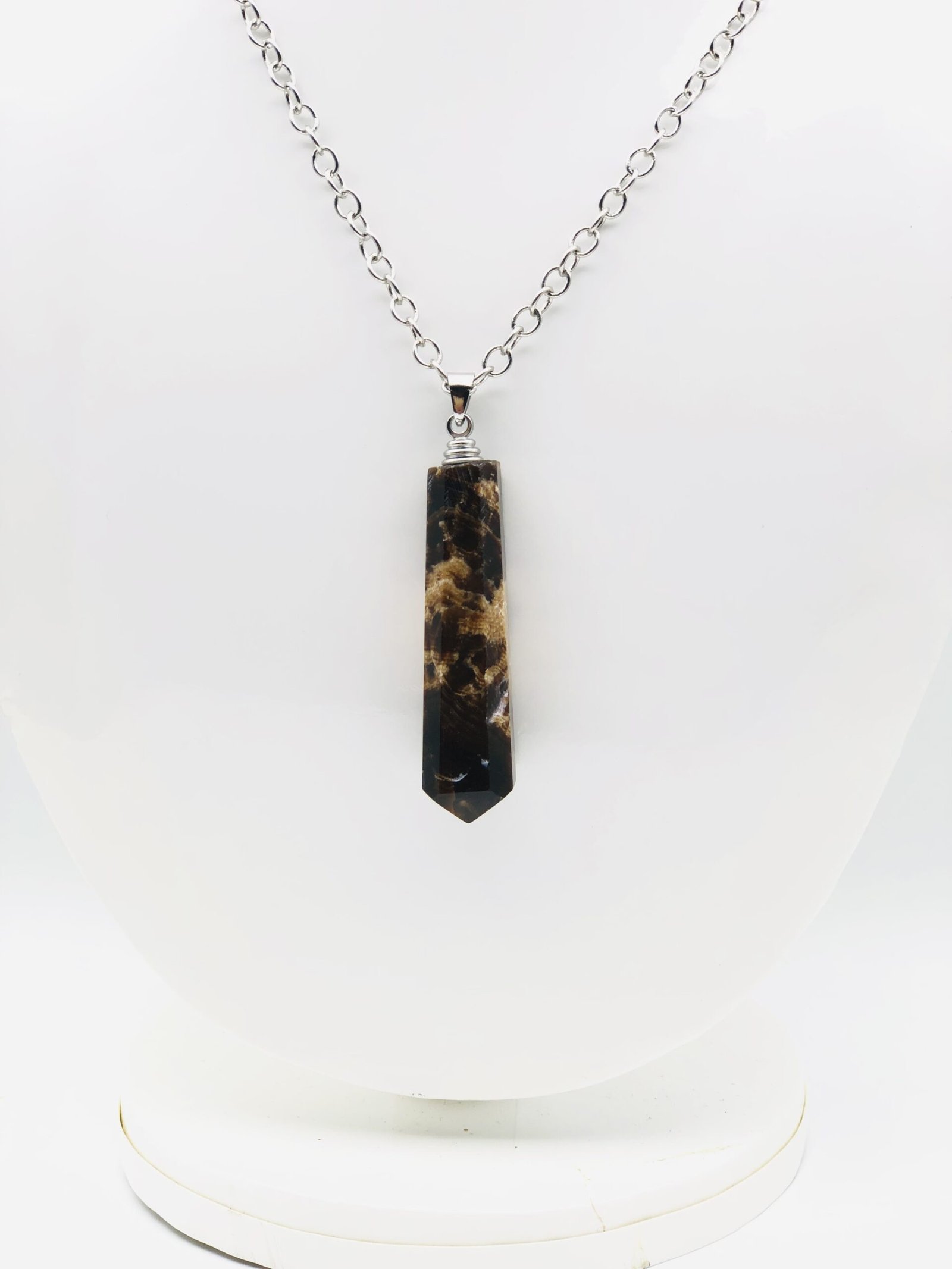 Picture Jasper point Pendant