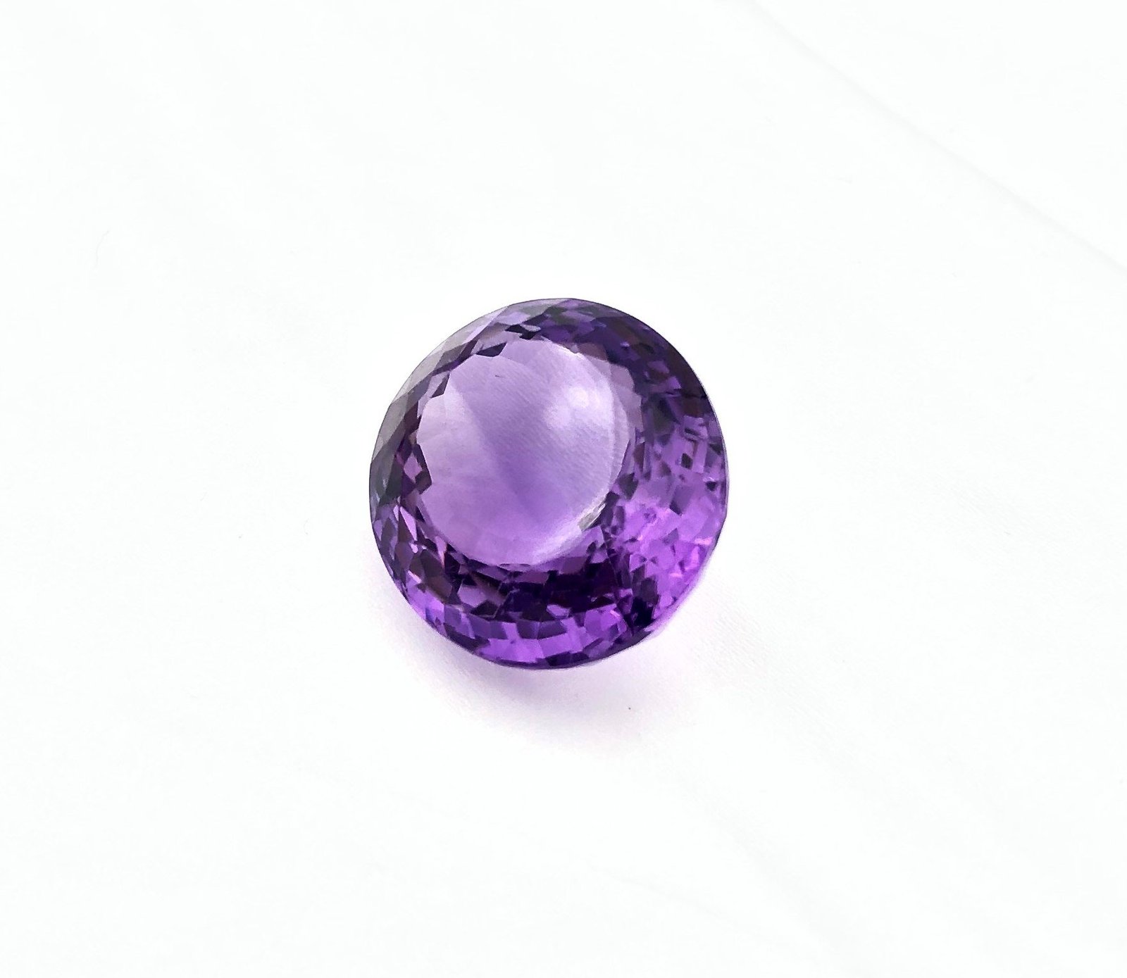 Round Violet Amethyst Stone