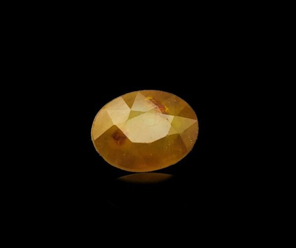 Oval-Cut Yellow Sapphire Stone