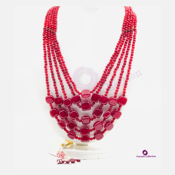 Ruby Jade Tumble Necklace