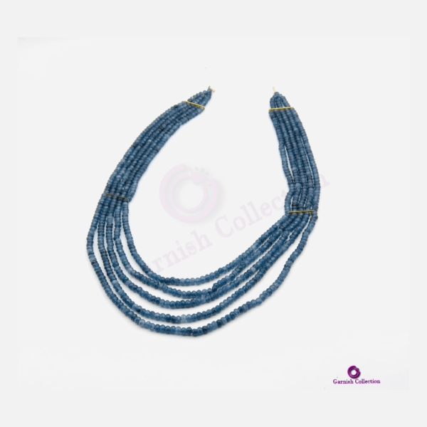 Dark Sapphire Blue Jade Necklace