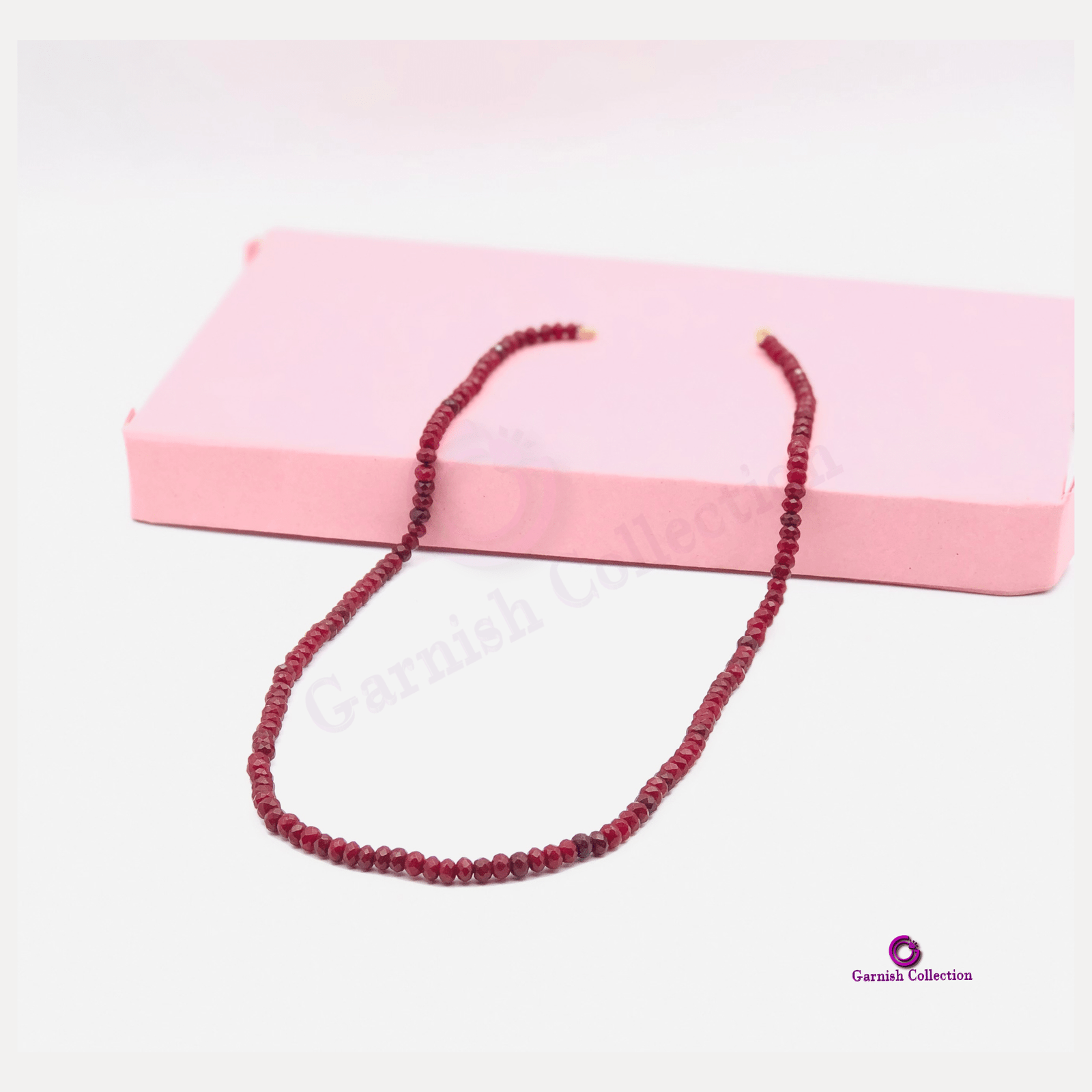 Radiant Ruby Jade Necklace