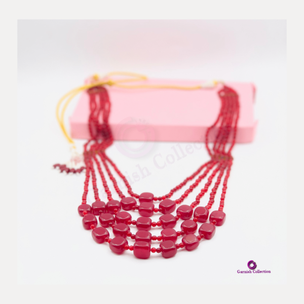 Ruby Jade Tumble Necklace