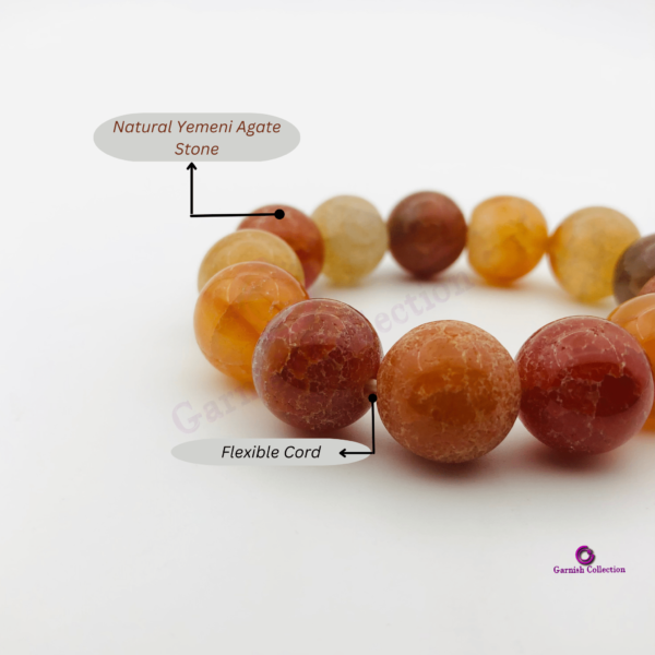 Natural Yemeni Agate Bracelet