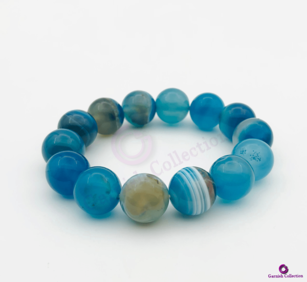 Blue Agate Stone Bracelet