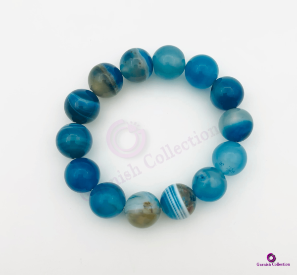 Blue Agate Stone Bracelet