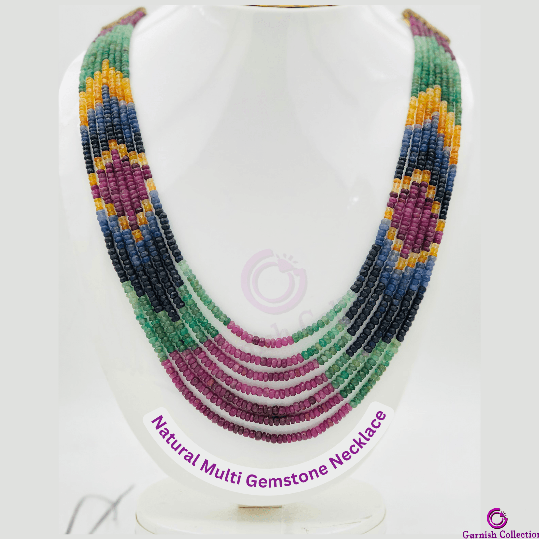 Natural Multi-Gemstone Necklace