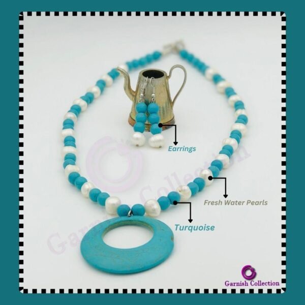 Freshwater Pearls &Turquoise Set