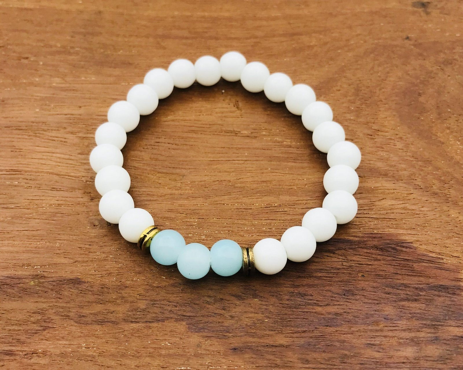 Blue & White Jade Bracelet