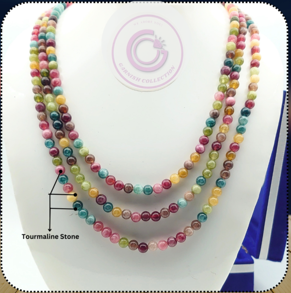 Tourmaline 3 Strand Necklace