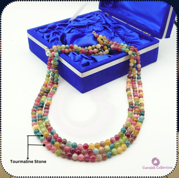 Tourmaline 3 Strand Necklace