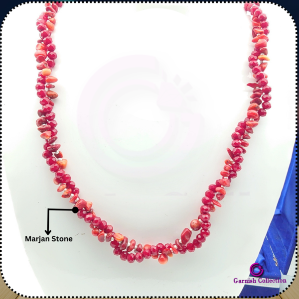 Premium Marjan Stone 2-Strand Necklace