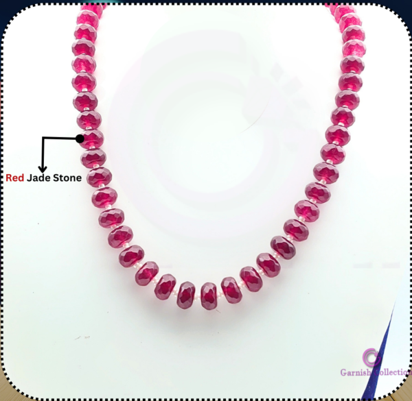 Red Jade 1-String Necklace