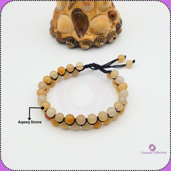 Premium Agate Stone 2-Row Bracelet