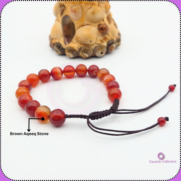 Brown Agate/Aqeeq Stone Bracelet