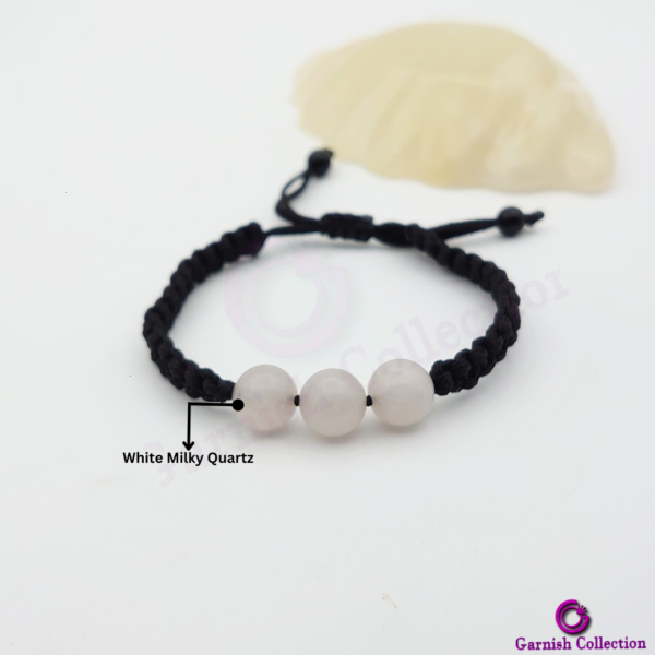 White Milky Quartz Bracelet